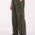Drift Dark Green Wide Pants