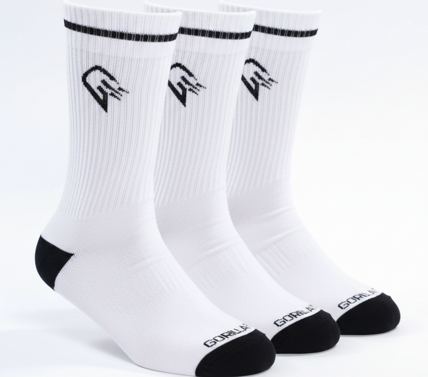 White Long Cotton socks set (3 Pack)