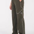 Drift Dark Green Wide Pants