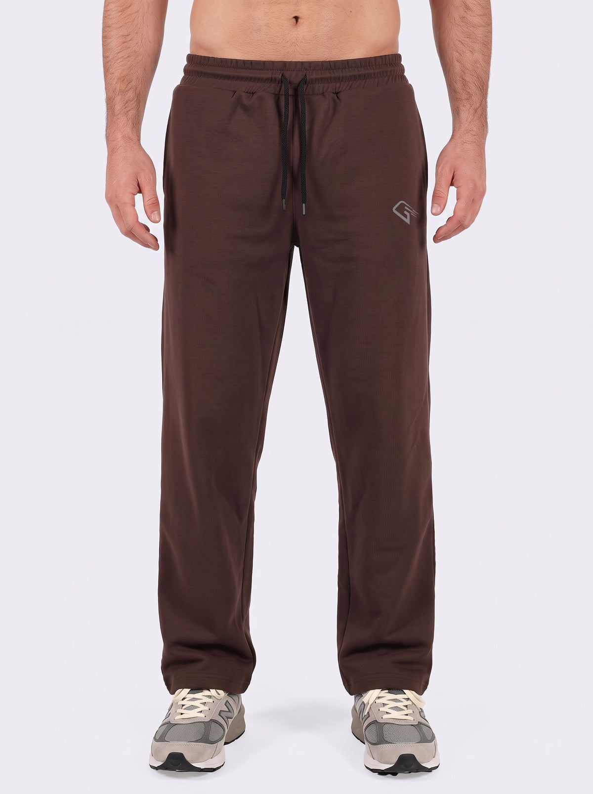 Active Line Brown Men Pants