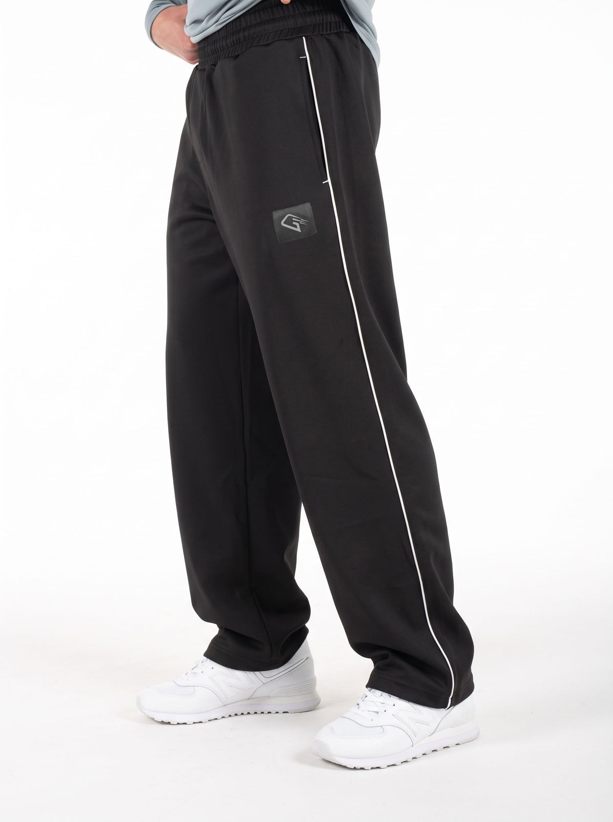 Active Line Black Men Pants