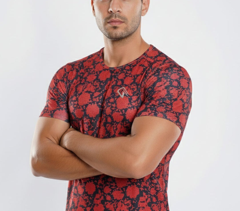 Flame Grid T-shirt