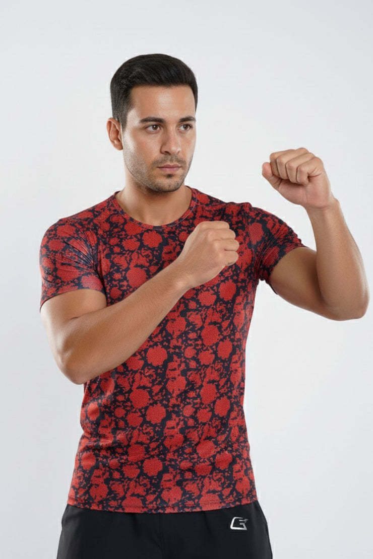 Flame Grid T-shirt