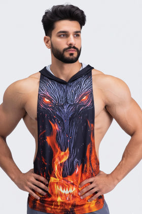 Mighty Eagle hoodie Sleeveless