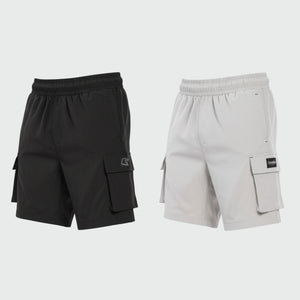 Cargo Shorts Black + Beige 2-Pack