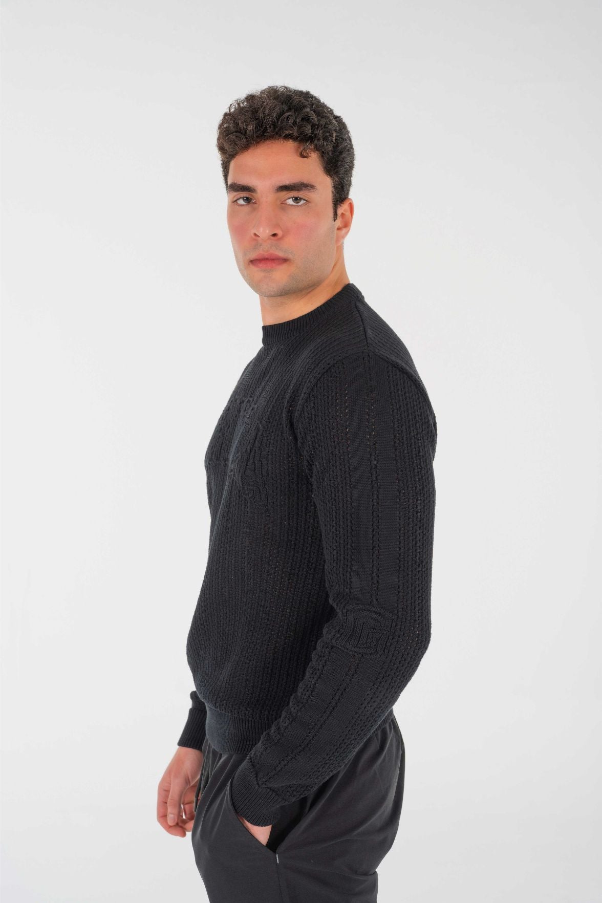 Street22 Long Sleeve Knit Black