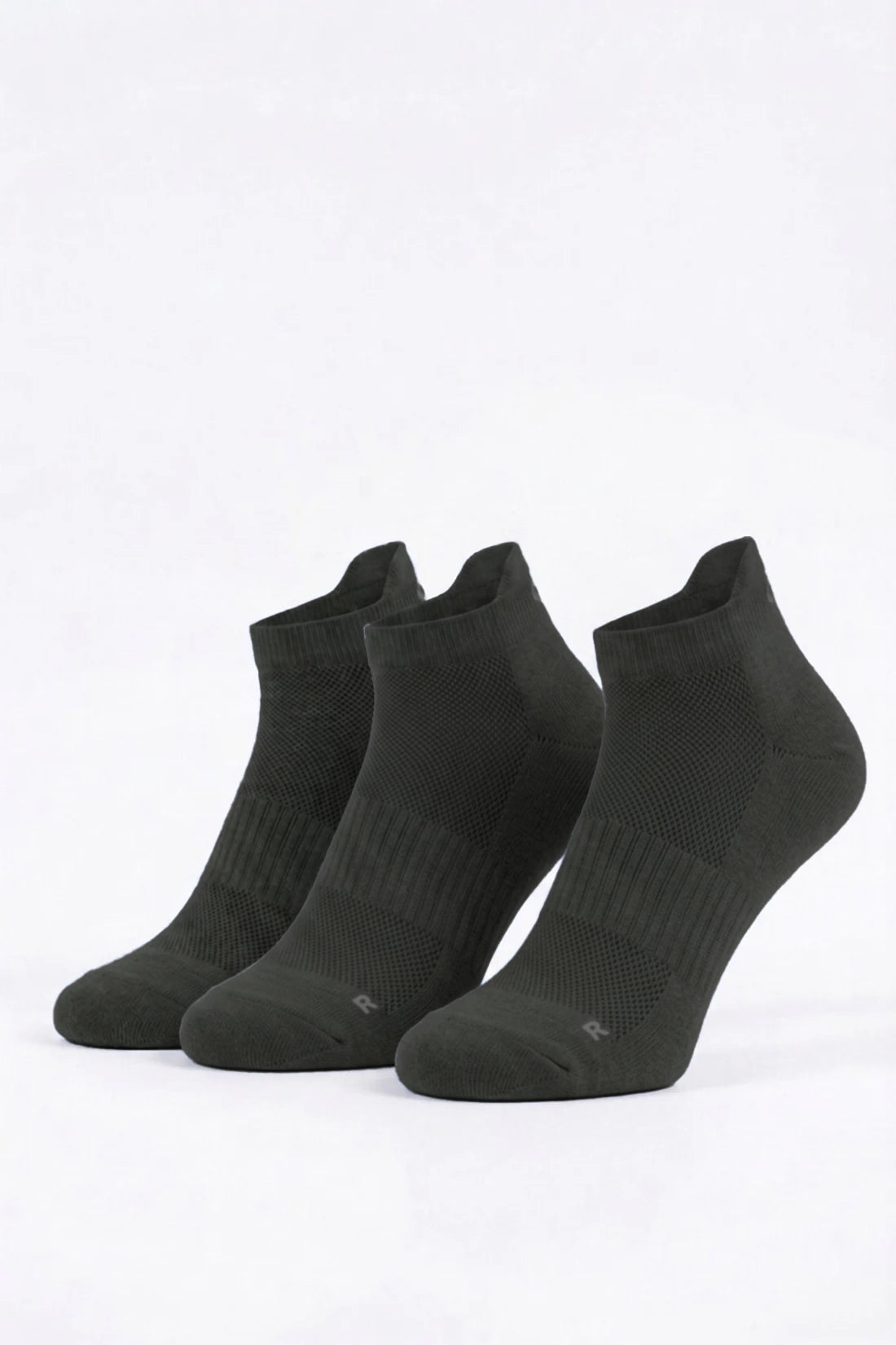 Gorilla Ankle Socks —Stone Gray Socks 3-Pack