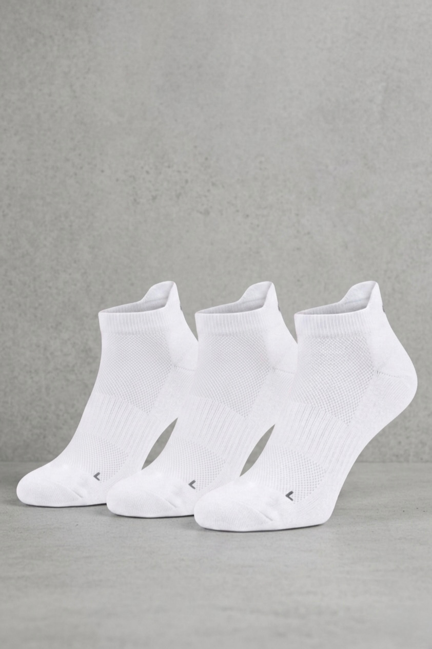 Gorilla Ankle Socks —Shadowline White Socks 3-Pack