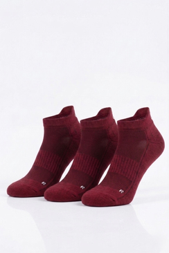 Gorilla Ankle Socks —Velvet Burgundy Socks 3-Pack