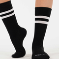 Double Stripe Black Socks