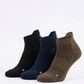 Gorilla Ankle Socks — Dark Tone 3-Pack