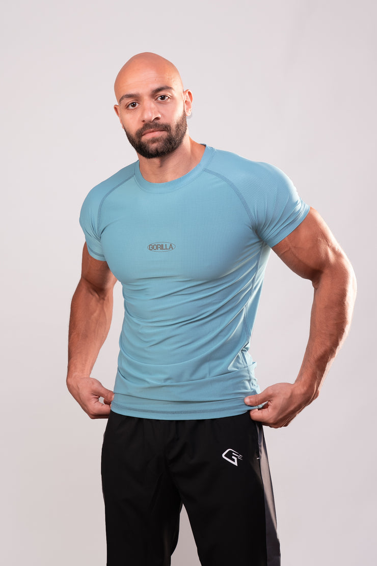 FlashLayer SKy blue tshirt