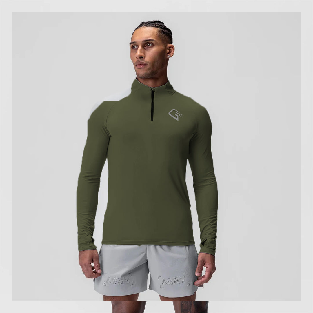 Generic Audi Olive Quarter zipper